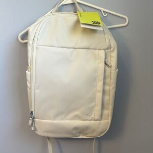 All in motion Backpack - cream - NWT - padded for laptop. Men or women.